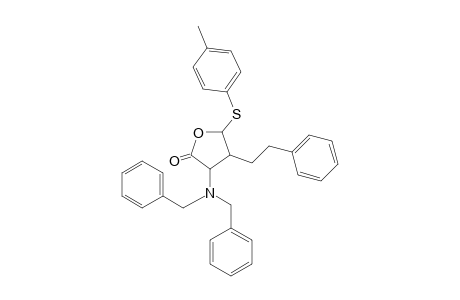 3-Dibenzylamino-4-(2-phenylethyl)-5-(p-tolylsulfanyl)dihydrofuran-2-one