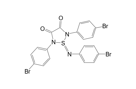 2,5-bis(4-bromophenyl)-1-(4-bromophenyl)imino-1,2,5-thiadiazolidine-3,4-dione