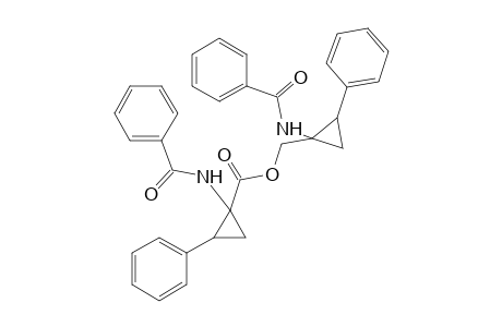 1-benzamido-2-phenylcyclopropanecarboxylic acid, ester with 1-benzamido-2-phenylcyclopropanemethanol