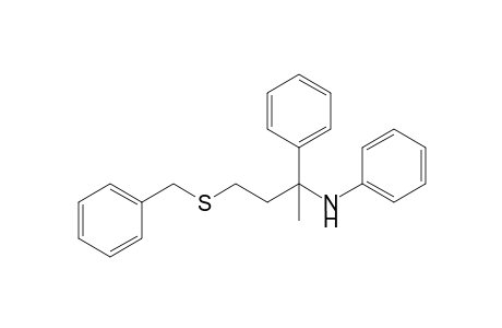 N-[3-(Benzylthio-1-methyl-1-phenyl)propyl]aniline