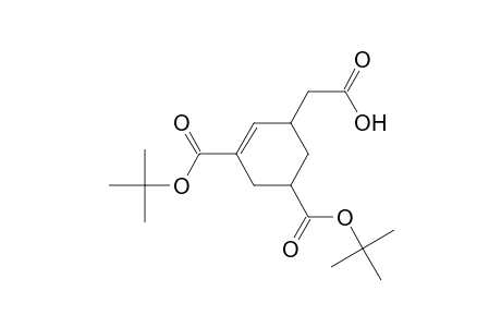 2-[3,5-bis(tert-butoxycarbonyl)cyclohex-2-en-1-yl]acetic acid