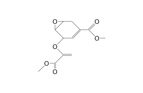 (1b,5b,6B)-5-([1-Methoxycarbonyl-ethenyl]-oxy)-7-oxa-bicyclo(4.1.0)hept-3-ene-3-carboxylic acid, methyl ester