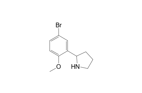 2-(5-bromanyl-2-methoxy-phenyl)pyrrolidine