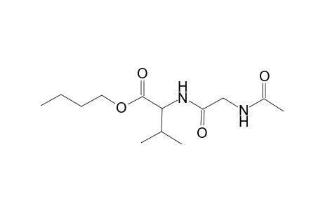 L-Valine, N-(N-acetylglycyl)-, butyl ester
