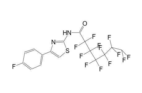 2,2,3,3,4,4,5,5,6,6,7,7-dodecafluoro-N-[4-(4-fluorophenyl)-1,3-thiazol-2-yl]heptanamide