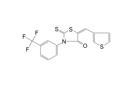 (5E)-5-(3-thienylmethylene)-2-thioxo-3-[3-(trifluoromethyl)phenyl]-1,3-thiazolidin-4-one