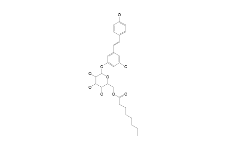 (E)-1-(3-(6'-O-OCTANOYL)-BETA-D-GLUCOPYRANOSYLOXY-5-HYDROXYPHENYL)-2-(4-HYDROXYPHENYL)-ETHENE