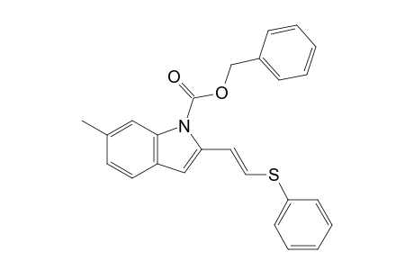 N-(Carbobenzyloxy)-6-methyl-2-[(E)-2-(phenylthio)ethenyl]indole