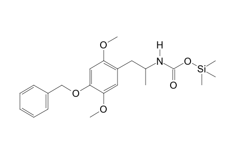 N-[1-(4-Benzyloxy-2,5-dimethoxyphenyl)prop-2-yl]carbamic acid TMS