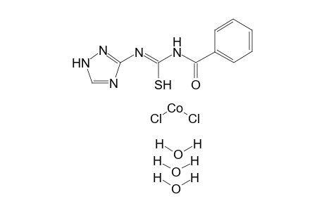 dichlorocobalt phenyl({[(Z)-(1H-1,2,4-triazol-3-yl)thio(carbonoimidyl)]amino})methanone trihydrate