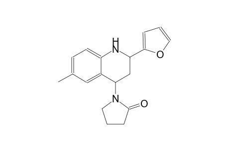 1-[2-(2-furyl)-6-methyl-1,2,3,4-tetrahydro-4-quinolinyl]-2-pyrrolidinone