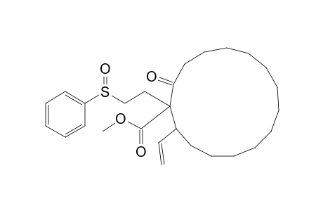 Methyl ester of 2-Oxo-1-(2-(phenylsulfinyl)ethyl)-15-vinyl-cyclopentadecancarboxylic acid