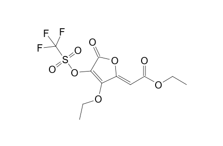 (2Z)-2-(3-ethoxy-5-keto-4-triflyloxy-2-furylidene)acetic acid ethyl ester