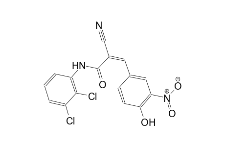 (2Z)-2-cyano-N-(2,3-dichlorophenyl)-3-(4-hydroxy-3-nitrophenyl)-2-propenamide