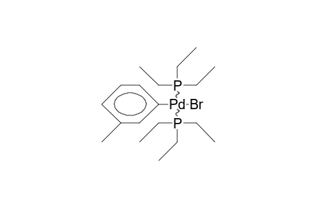 trans-Bromo-3-tolyl-bis(triethyl-phosphine) palladium(ii)