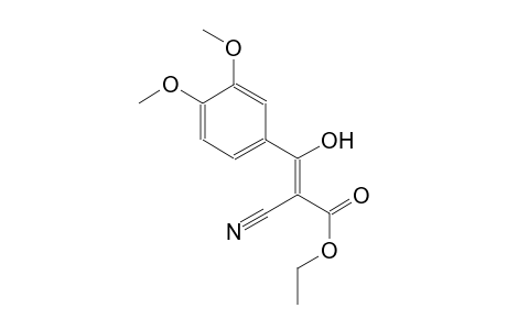 ethyl (2Z)-2-cyano-3-(3,4-dimethoxyphenyl)-3-hydroxy-2-propenoate