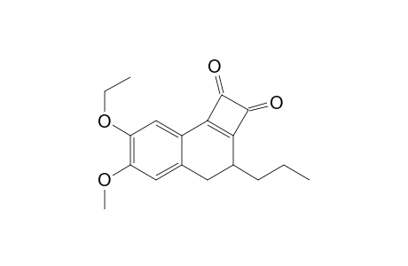 7-Ethoxy-6-methoxy-3-n-propyl-3,4-dihydrocyclobuta[a]-naphthalen-1,2-dione