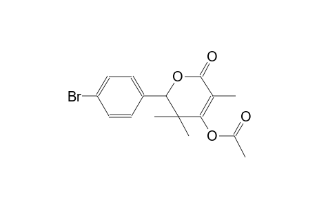 Acetic acid, [5,6-dihydro-6-(4-bromophenyl)-3,5,5-trimethyl-2-oxo-2H-pyran-4-yl] ester