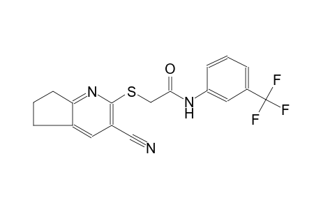 acetamide, 2-[(3-cyano-6,7-dihydro-5H-cyclopenta[b]pyridin-2-yl)thio]-N-[3-(trifluoromethyl)phenyl]-