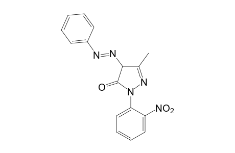 3-METHYL-1-(o-NITROPHENYL)-4-(PHENYLAZO)-2-PYRAZOLIN-5-ONE