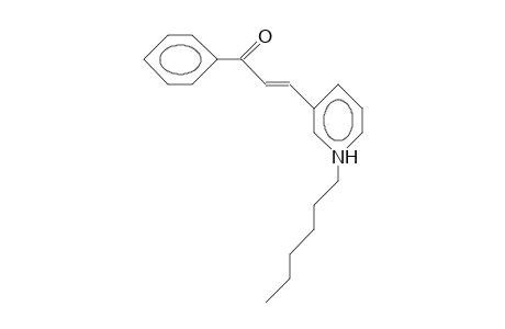 3-Hexyl-3-azonia-chalcone cation