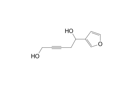 3-(1,5-Dihydroxypent-3-ynyl)furan