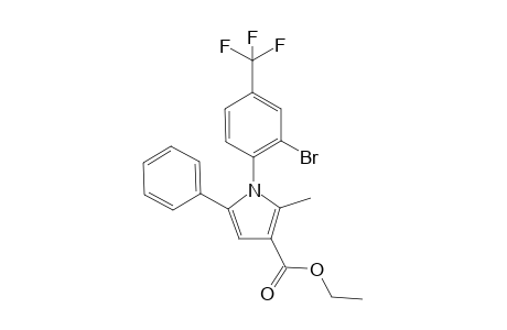 Ethyl 1-(2-bromo-4-(trifluoromethyl)phenyl)-2-methyl-5-phenyl-1H-pyrrole-3-carboxylate