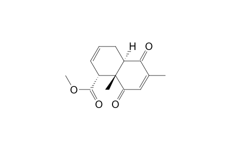 1-Naphthalenecarboxylic acid, 1,4,4a,5,8,8a-hexahydro-6,8a-dimethyl-5,8-dioxo-, methyl ester, (1.alpha.,4a.alpha.,8a.beta.)-