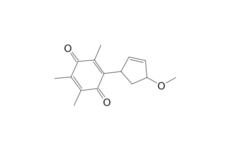 2-(4-Methoxycyclopent-2-enyl)-3,5,6-trimethyl-1,4-benzoquinone