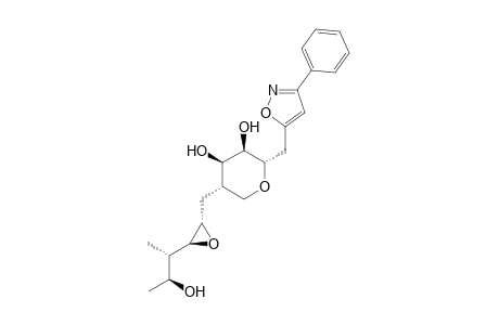 (2S,3R,4R,5S)-5-[[(2S,3S)-3-[(1S,2S)-2-hydroxy-1-methyl-propyl]oxiran-2-yl]methyl]-2-[(3-phenylisoxazol-5-yl)methyl]tetrahydropyran-3,4-diol