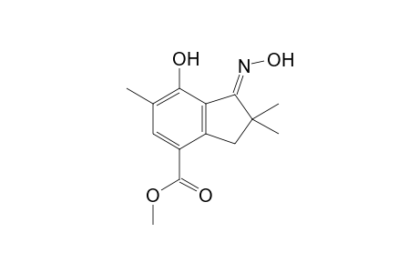 Methyl 7-Hydroxy-2,2,6-trimethyl-1-oxoindan-4-carboxylate Oxime