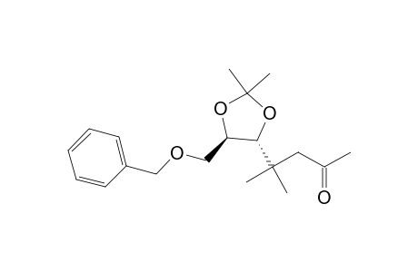 (R*,R*)-2,2-Dimethyl-4-(1,1-dimethyl-3-oxobutyl)-5-[(phenylmethoxy)methyl]-1,3-dioxolane