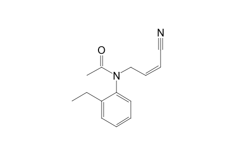 (Z)-N-Acetyl-N-(o-ethylphenyl)-4-aminobut-2-enenitrile