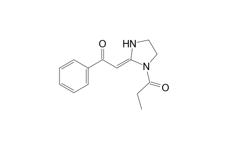1-[(2E)-2-phenacylidene-1-imidazolidinyl]-1-propanone