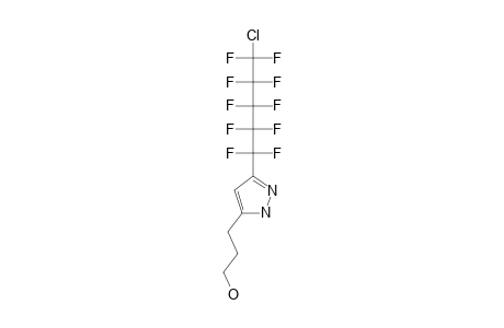 3-(5-CHLORODECAFLUOROPENTYL)-5-(3-HYDROXYPROPYL)-PYRAZOLE