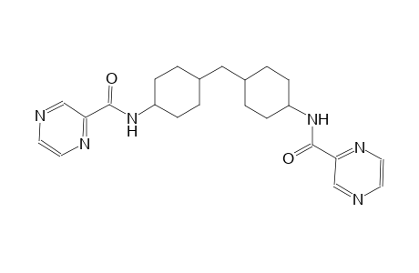 N-[4-({4-[(2-pyrazinylcarbonyl)amino]cyclohexyl}methyl)cyclohexyl]-2-pyrazinecarboxamide