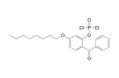 Phosphorodichloridic acid, 2-benzoyl-5-(octyloxy)phenyl ester