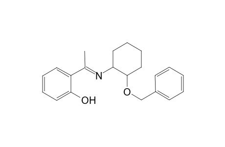 1-{N-[(2'-<Benzyloxy>cyclohexyl)imino]ethyl}-phenol