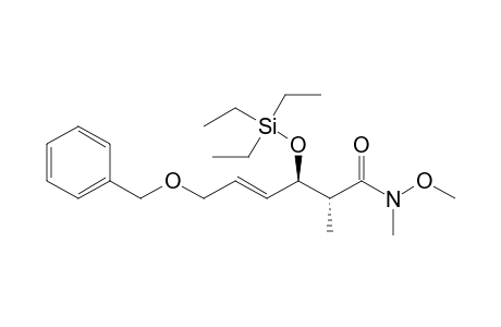 (2R,3R,4E)-2-Methyl-3-(triethylsilyloxy)-6-phenylmethoxy-N-methyl-N-methoxy-4-hexenamide