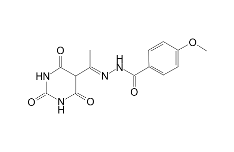 4-Methoxybenzoic acid, [1-(2,4,6-trioxo-hexahydropyrimidin-5-yl)ethylidene]hydrazide