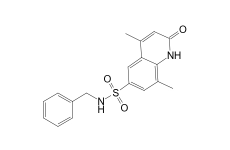 N-benzyl-4,8-dimethyl-2-oxo-1,2-dihydroquinoline-6-sulfonamide