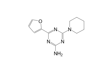 4-(2-Furyl)-6-(1-piperidinyl)-1,3,5-triazin-2-ylamine