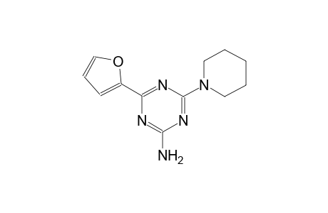 4-(2-Furyl)-6-(1-piperidinyl)-1,3,5-triazin-2-ylamine