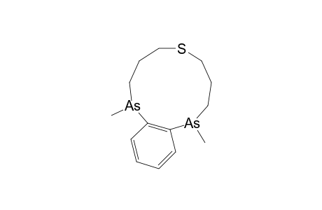 2,10-DIMETHYL-2,10-DIARSA-6-THIABICYCLO-[9.4.0]-PENTADECA-1(11),12,14-TRIENE