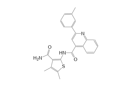 N-[3-(aminocarbonyl)-4,5-dimethyl-2-thienyl]-2-(3-methylphenyl)-4-quinolinecarboxamide