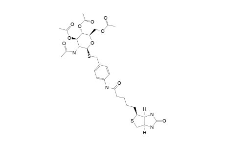S-D-BIOTINOYL-4-AMINOBENZYL-2-ACETAMIDO-3,4,6-TRI-O-ACETYL-2-DEOXY-1-THIO-BETA-D-GLUCOPYRANOSIDE