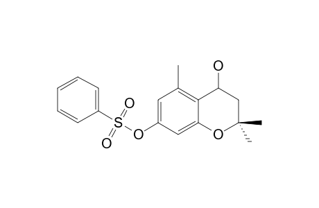 7-BENZENSULFENOXY-4-HYDROXY-2,2,5-TRIMETHYL-CHROMANONE