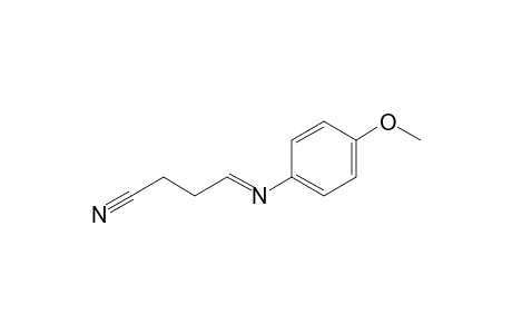 N-(3-Cyanopropylidene)-4-methoxyaniline