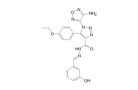 1-(4-amino-1,2,5-oxadiazol-3-yl)-5-(4-ethoxyphenyl)-N'-[(E)-(3-hydroxyphenyl)methylidene]-1H-1,2,3-triazole-4-carbohydrazide