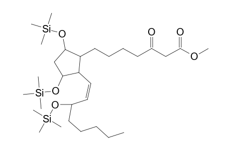 7-(2-(3-oxo-8-(trimethylsiloxy)octyl)-3,5-di(trimethylsiloxy)cyclopenyl)-5(Z)-heptenoic acid methyl ester